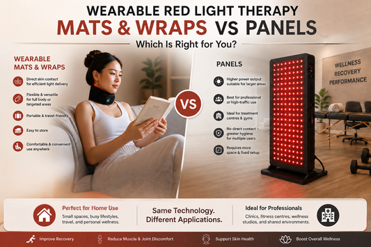 Red Light Therapy Mats & Wraps vs Panels: Which Is Right for You?