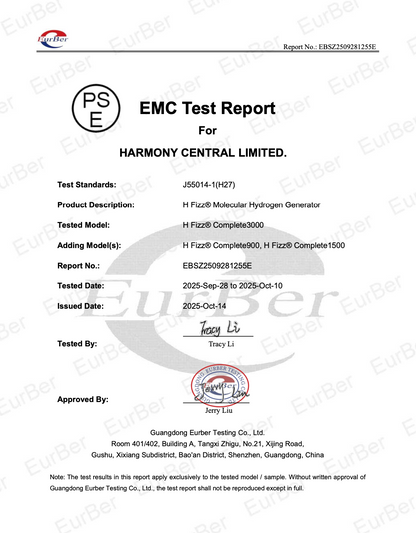 H Fizz® Complete 1500 Molecular Hydrogen/ Oxygen Generator