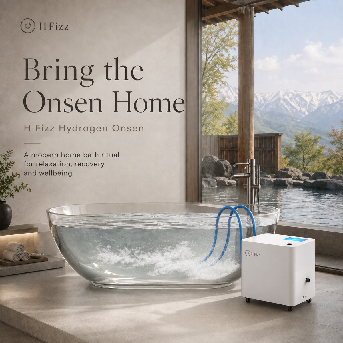 H Fizz® Onsen Hydrogen Bath System