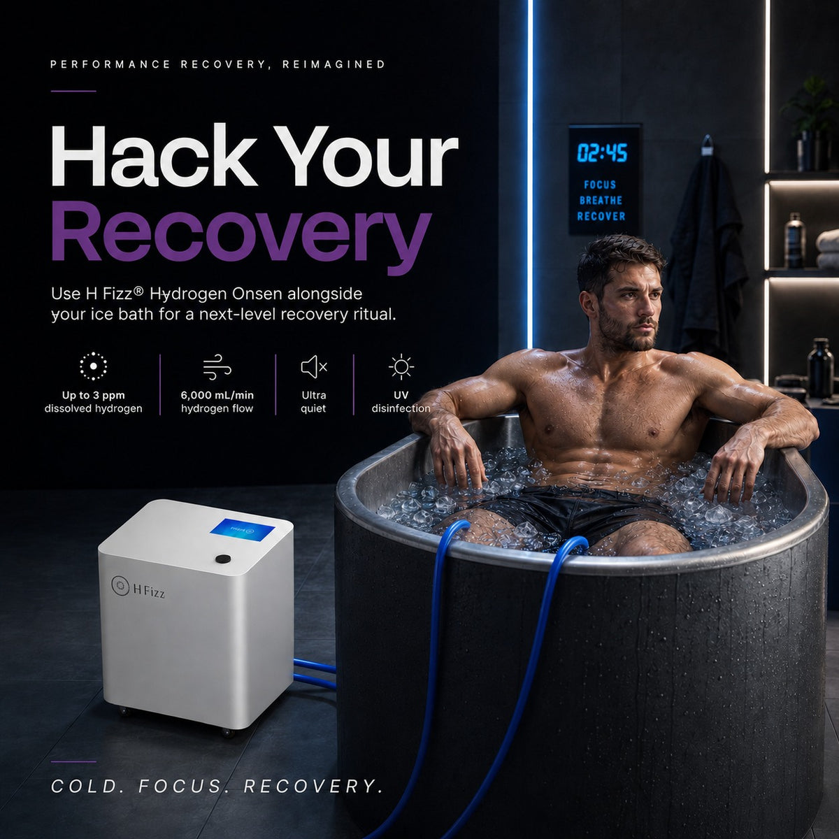 H Fizz® Onsen Hydrogen Bath System